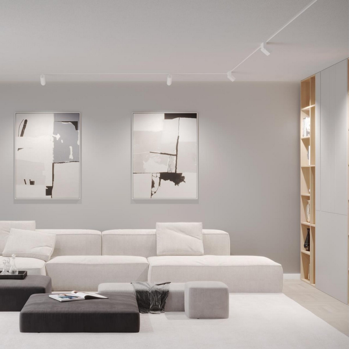 Трековые светодиодные светильники Трековый низковольтный смарт-светильник диммируемый со сменой цв.температуры NOVOTECH FLUM 359491 