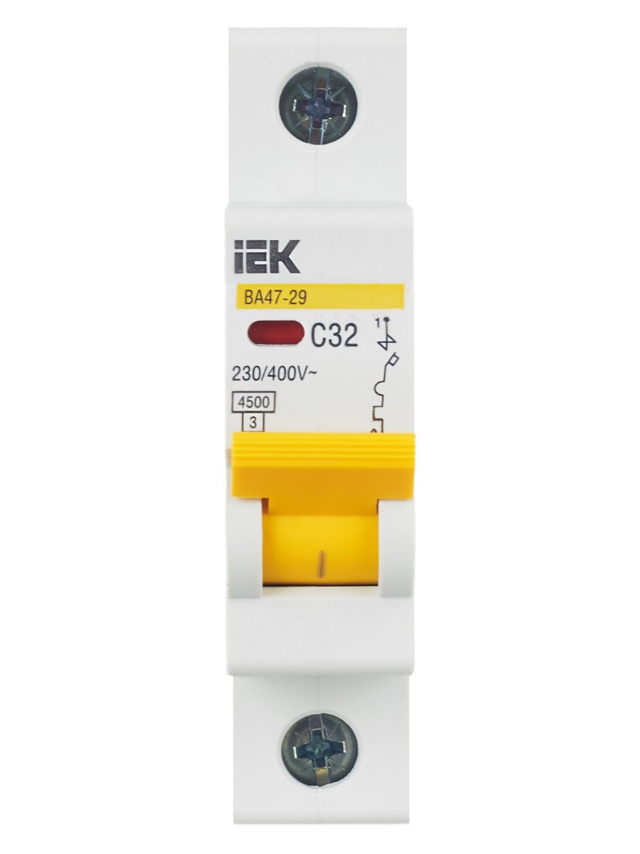 Автоматический выключатель IEK KARAT ВА47-29 1Р 32А 4,5кА х-ка С MVA20-1-032-C