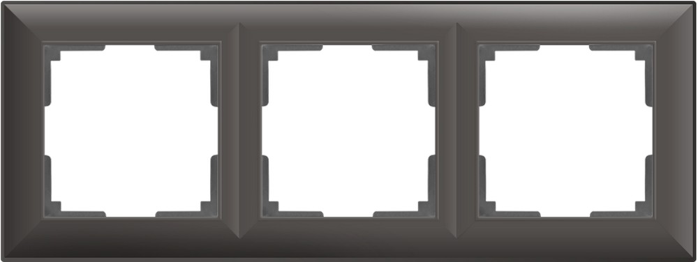 Рамки Werkel Fiore Рамка Werkel Fiore на 3 поста (серо-коричневый) W0032207