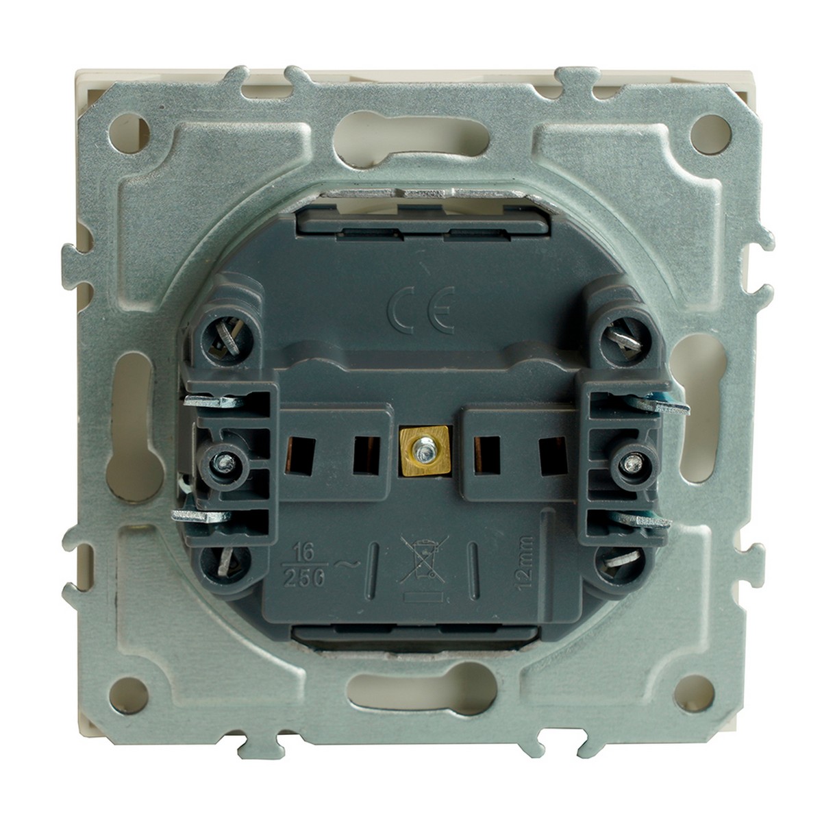 Эмили - Розетки и выключатели Stekker Розетка 1-ая с крышкой с защ. штор б/з STEKKER Эмили RST16-5113-01 белый фарфор soft touch 49878