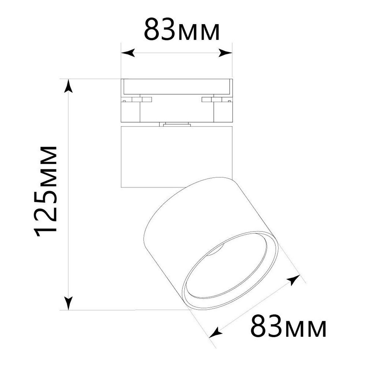 Трековые светодиодные светильники Светодиодный светильник Feron AL107 трековый на шинопровод 15W 4000K черный 32476 