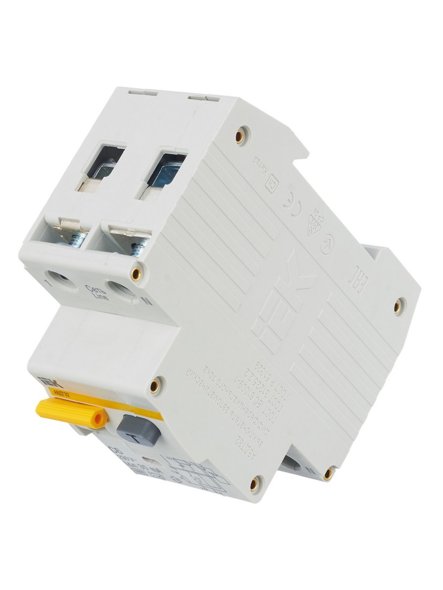 IEK Дифференциальный автоматический выключатель IEK KARAT АВДТ32 2P 6A MAD22-5-006-C-30 