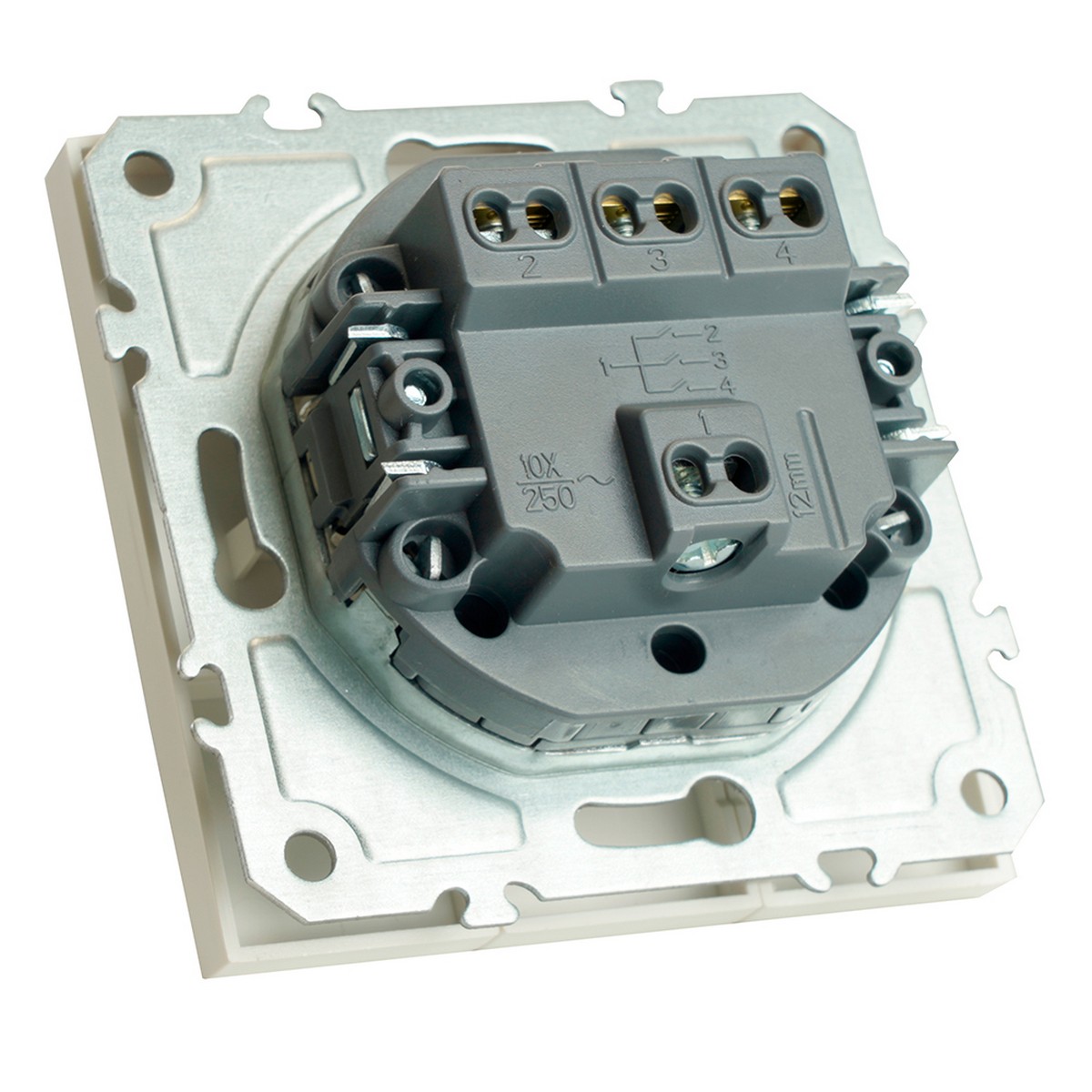 Эмили - Розетки и выключатели Stekker Выключатель 3-клавишный STEKKER Эмили RSW10-5108-01 белый фарфор soft touch 49870