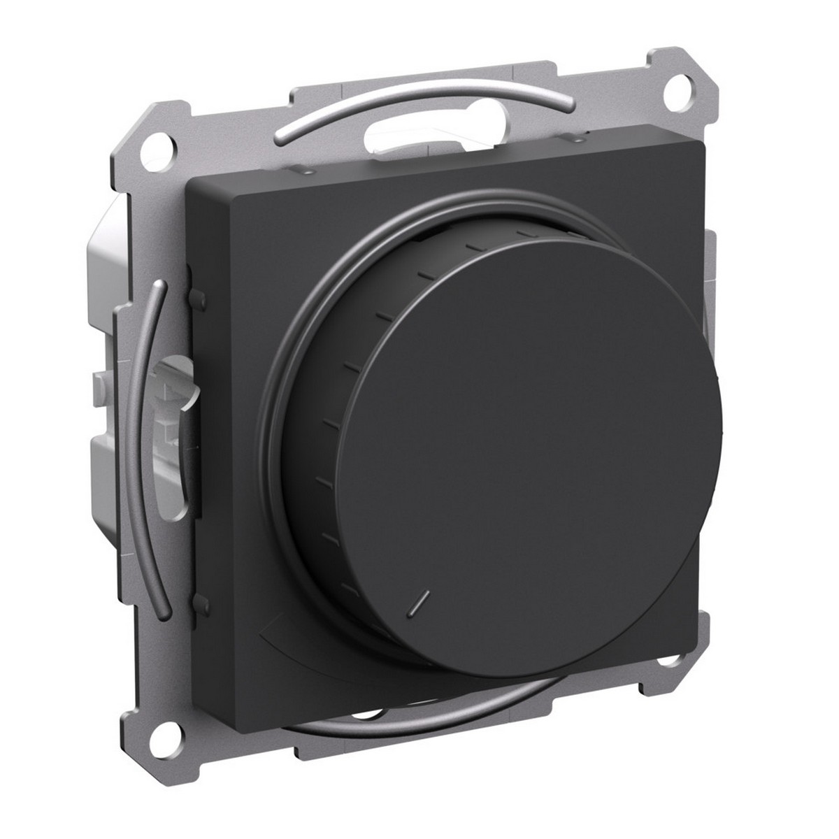 Светорегулятор Systeme Electric AtlasDesign Базальт (диммер) повор-нажим, LED, 400Вт, ATN001423