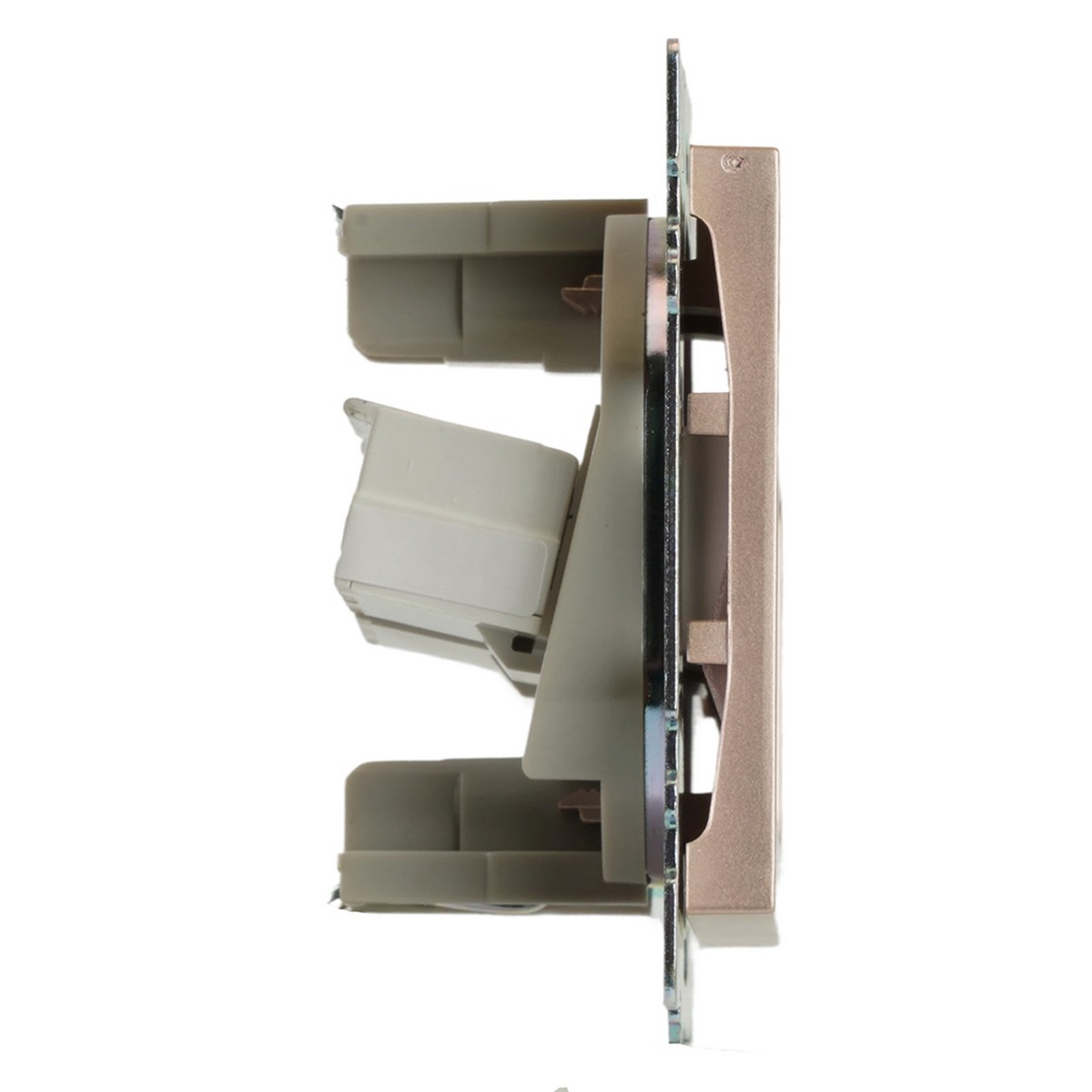 Катрин - Розетки и выключатели Stekker Розетка компьютерная 2-местная RJ-45 STEKKER GLS00-7109-02 Катрин шампань 50004