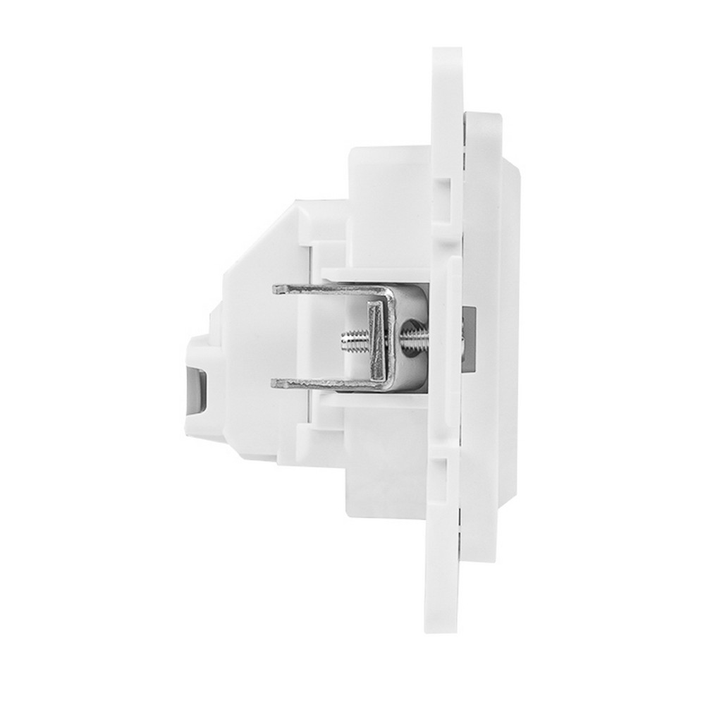 EKF Стокгольм белый Розетка с/з EKF PROxima Стокгольм Белый со шторками 16А EYR16-028-10