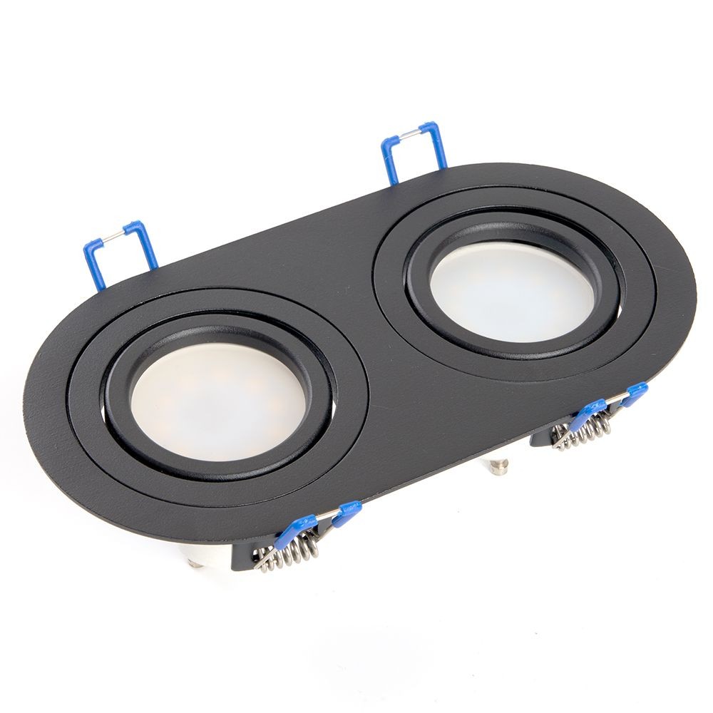 Встраиваемые светодиодные светильники Светильник потолочный встраиваемый Feron DL2812 черный 48459 