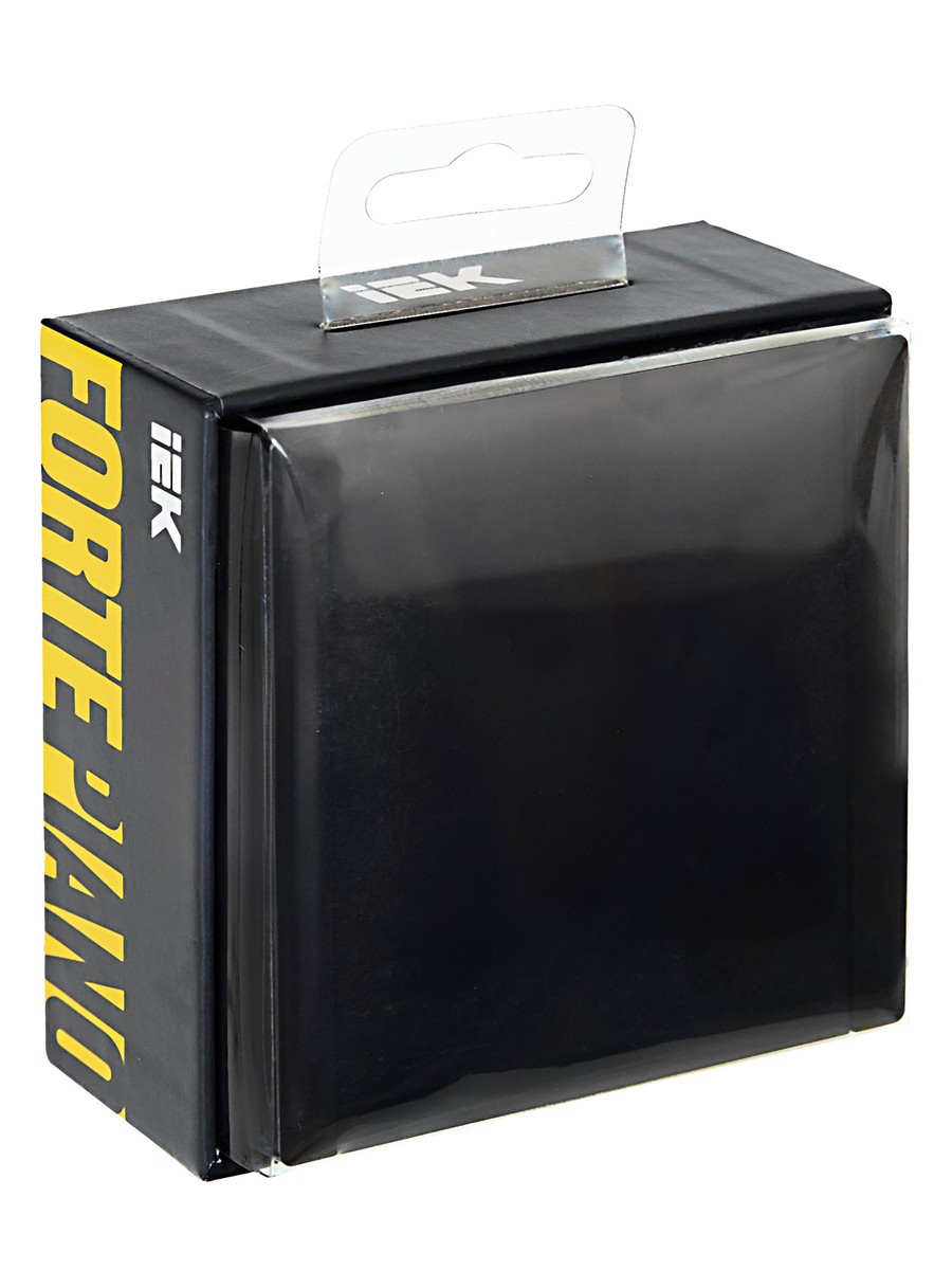 IEK FORTE&PIANO Черный Выключатель IEK FORTE&PIANO Черный 1-кл 10А FP101