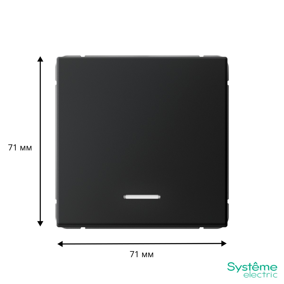 ArtGallery Карбон Выключатель Systeme Electric ArtGallery Карбон 1-клавишный с подсветкой  GAL001013