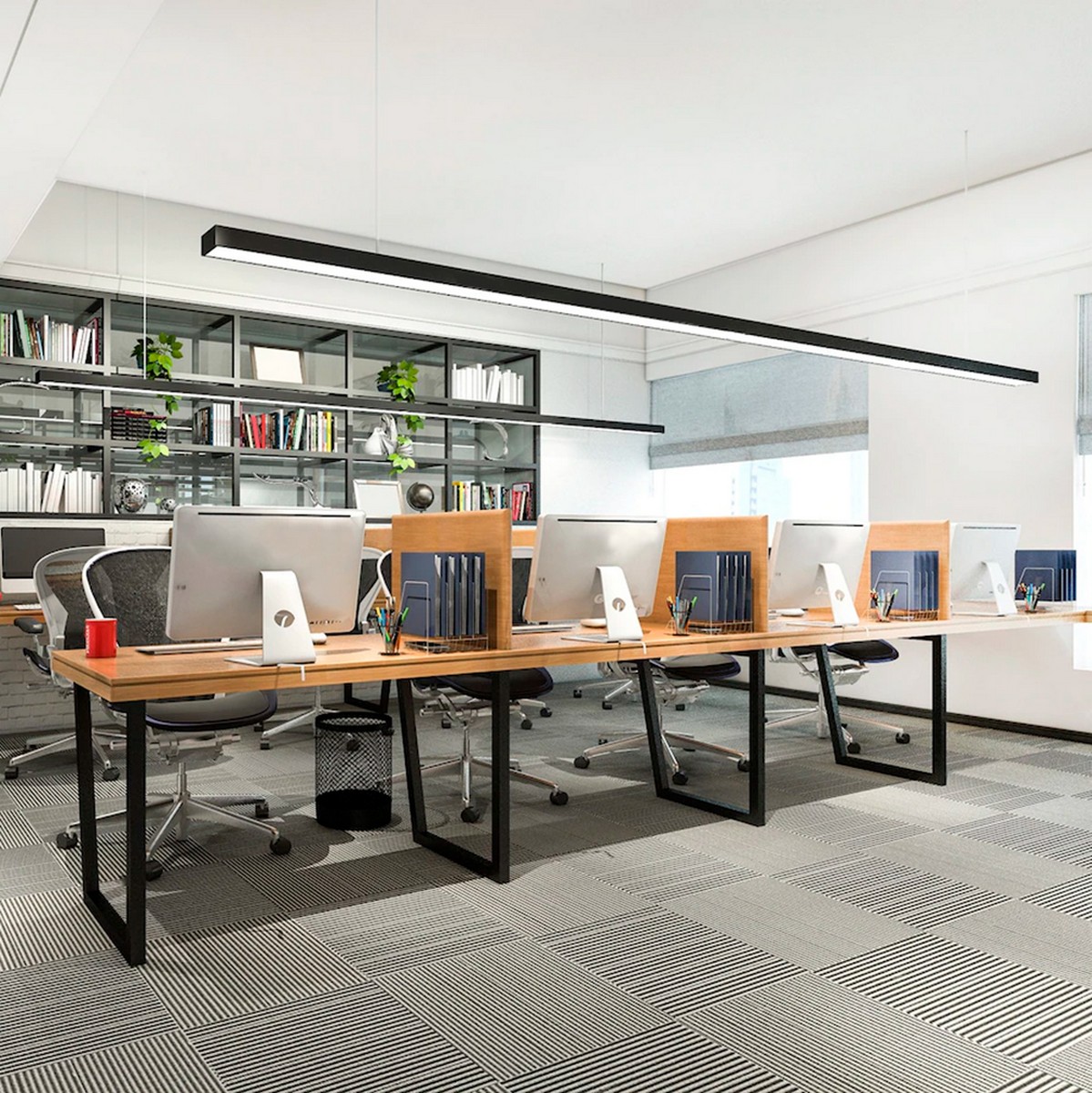 Линейные светодиодные светильники Светильник светодиодный линейный Feron AL4035 IP40 36W 4000К 48582 