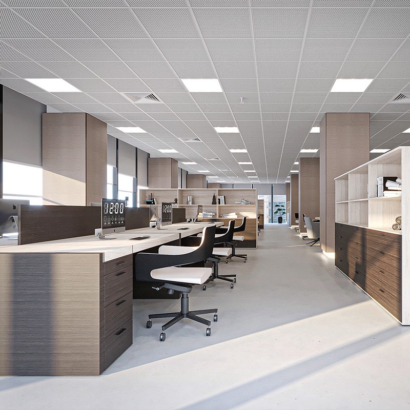 Светодиодные светильники армстронг 600*600 Универсальная светодиодная панель Feron MASTER ДВО 40W-5000К-595х595х40-опал IP40 KZS 48785 