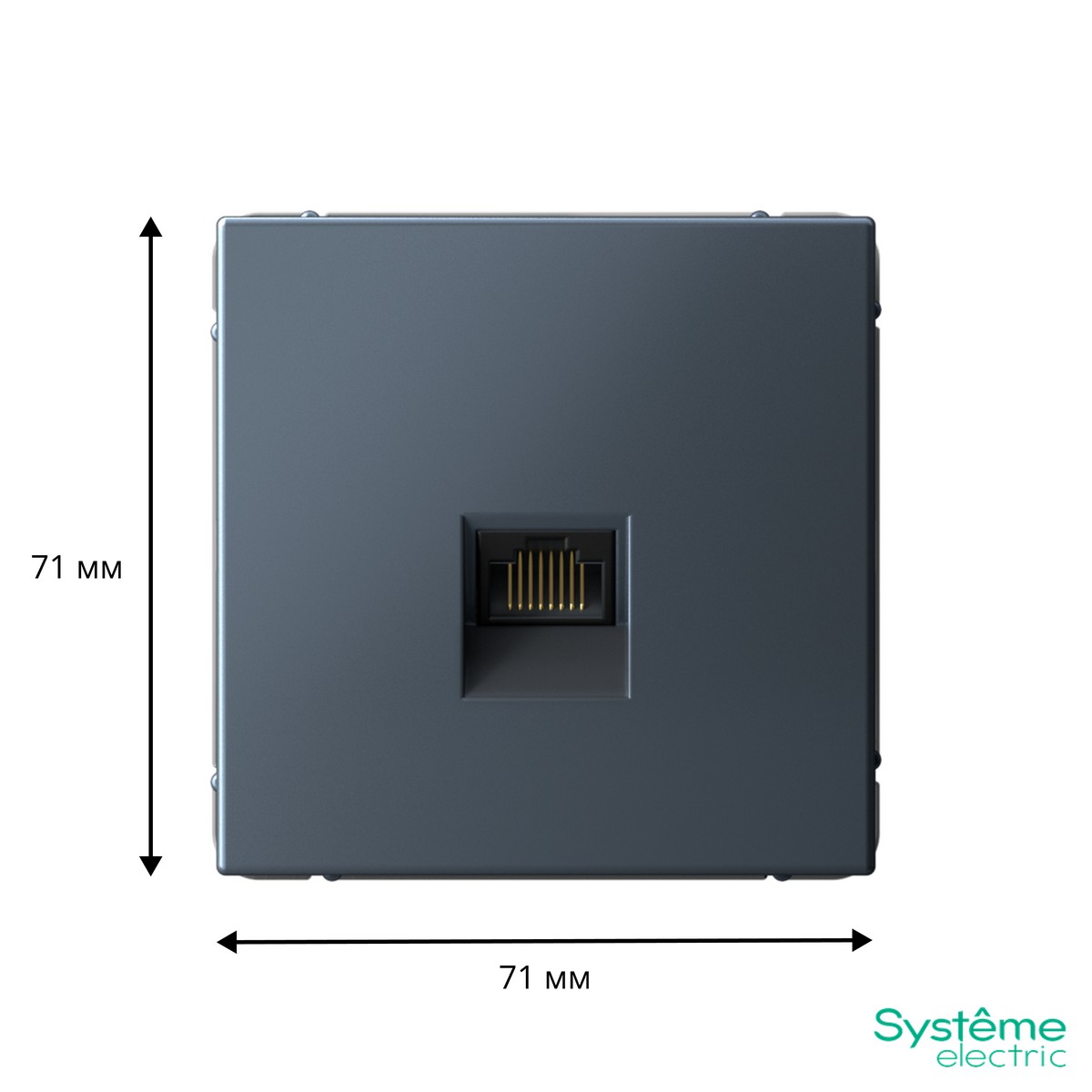 Розетка Systeme Electric ArtGallery Грифель компьютерная RJ45 кат. 6A GAL000786