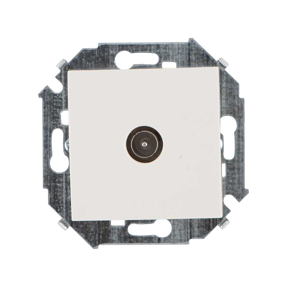 Розетка TV Simon 15 Бежевая одиночная 1591475-031