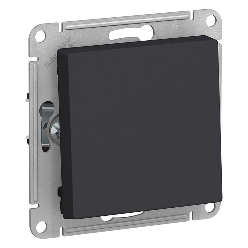 Выключатель 1-клавишный Systeme Electric AtlasDesign Карбон ATN001011