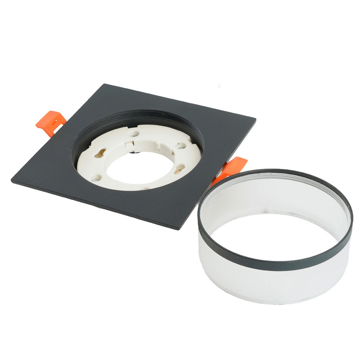 Встраиваемые светодиодные светильники Светильник встраиваемый Feron DL501 потолочный GX53 черный квадрат 51088 