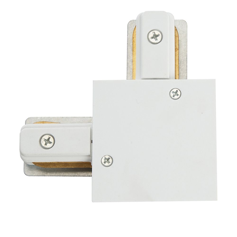 Трековые светодиодные светильники Коннектор угловой Feron LD1005 для встраиваемого шинопровода белый 10359 