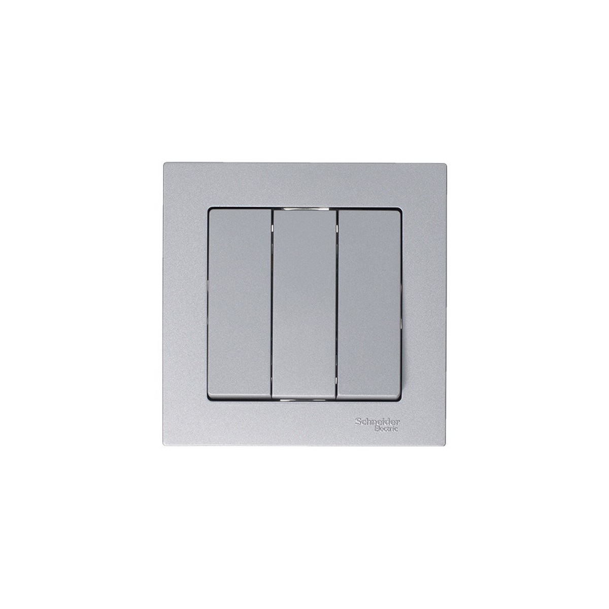 Выключатель 3-клавишный Systeme Electric AtlasDesign Алюминий ATN000331