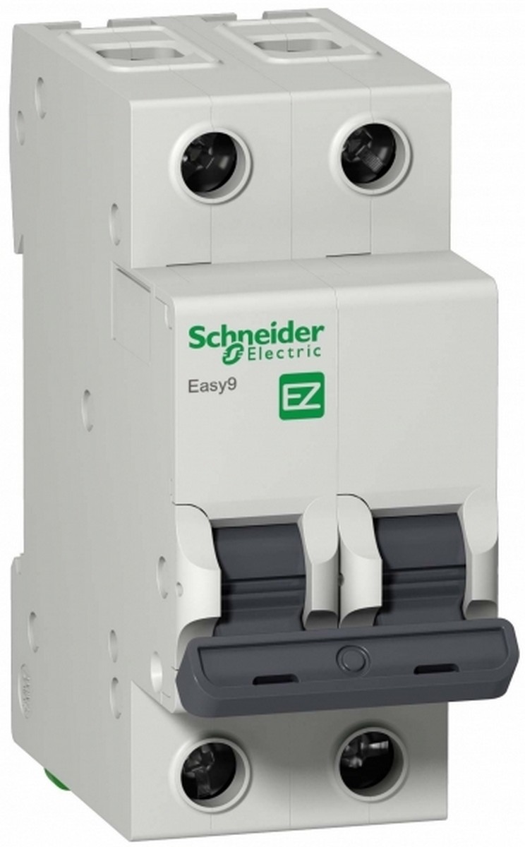 2 полюсные (двухполюсные) Автоматический выключатель SCHNEIDER ELECTRIC EASY 9 2P 25A (С) 4,5kA EZ9F34225 