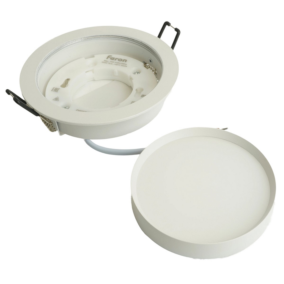 Встраиваемые светодиодные светильники Светильник встраиваемый Feron DL507 потолочный GX53 белый круг 51350 