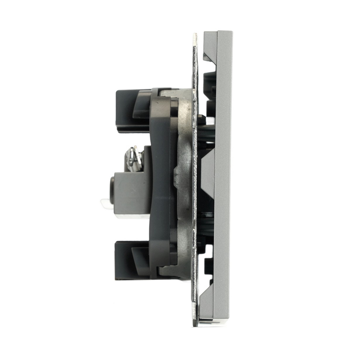 Эмили - Розетки и выключатели Stekker Розетка TV + компьютерная RJ-45 STEKKER Эмили RST00-5106-10 платиново-серый soft touch 49950