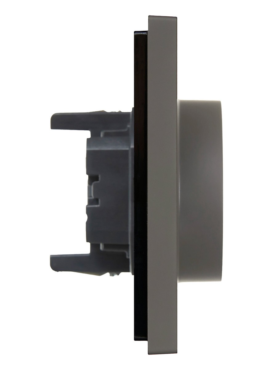 IEK FORTE&PIANO Серый Розетка IEK FORTE&PIANO Серый 2-я с/з безвинтовое крепление 16А FP324