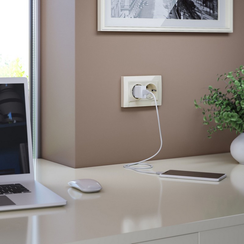 Werkel Слоновая кость механизмы Розетка двойная с заземлением Werkel W1172003 слоновая кость IP20