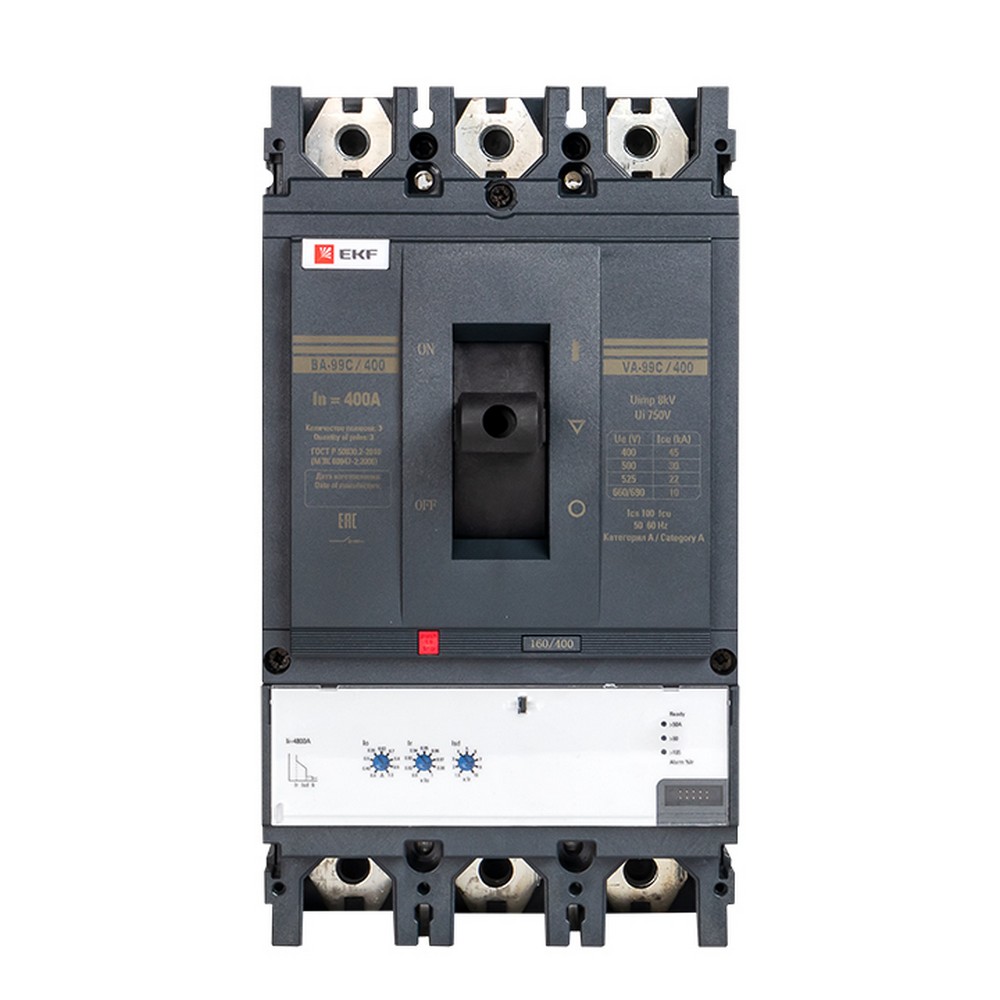 Автоматический выключатель EKF PROxima ВА-99C (Compact NS) 400/400А 3P 45кА mccb99C-400-400