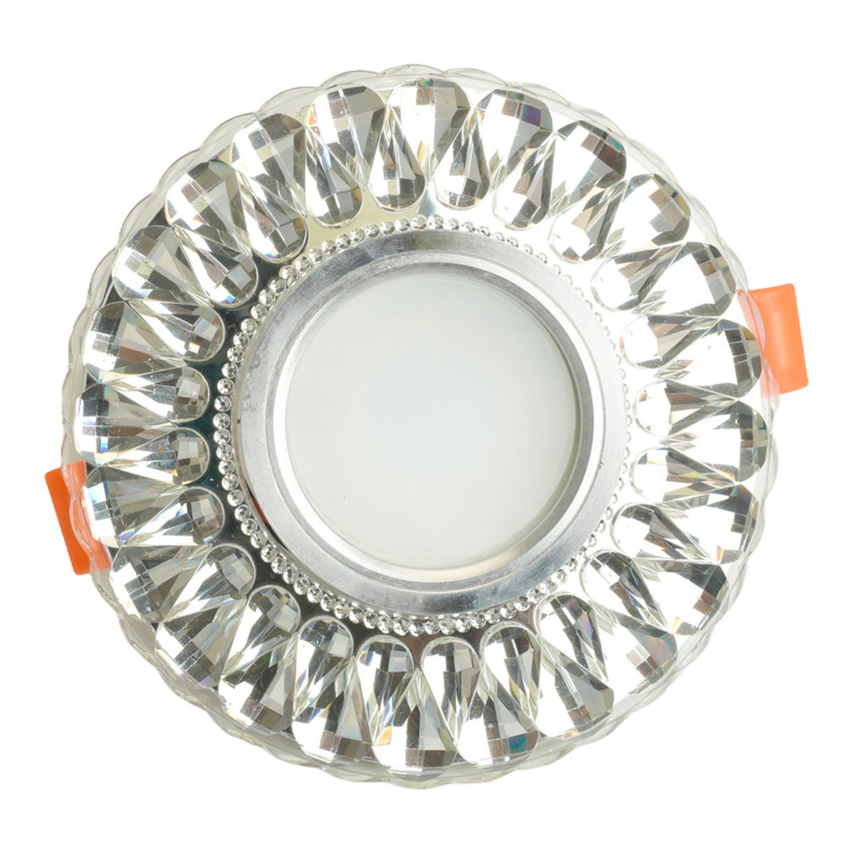 Светильник встраиваемый Feron CD938 с LED подсветкой MR16 прозрачный 29471