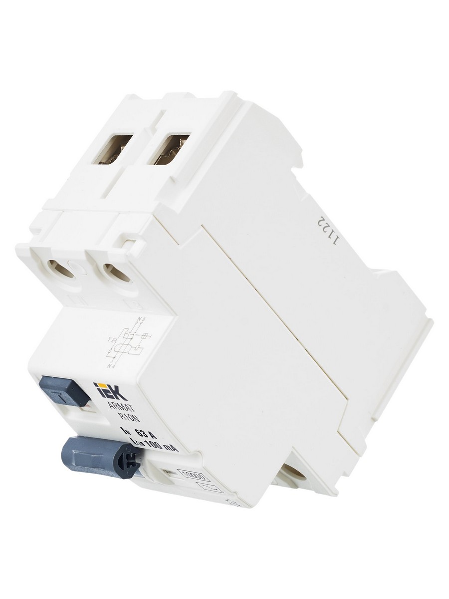 IEK ВДТ УЗО IEK ARMAT R10N 2P 63А 100мА тип AC AR-R10N-2-063C100 