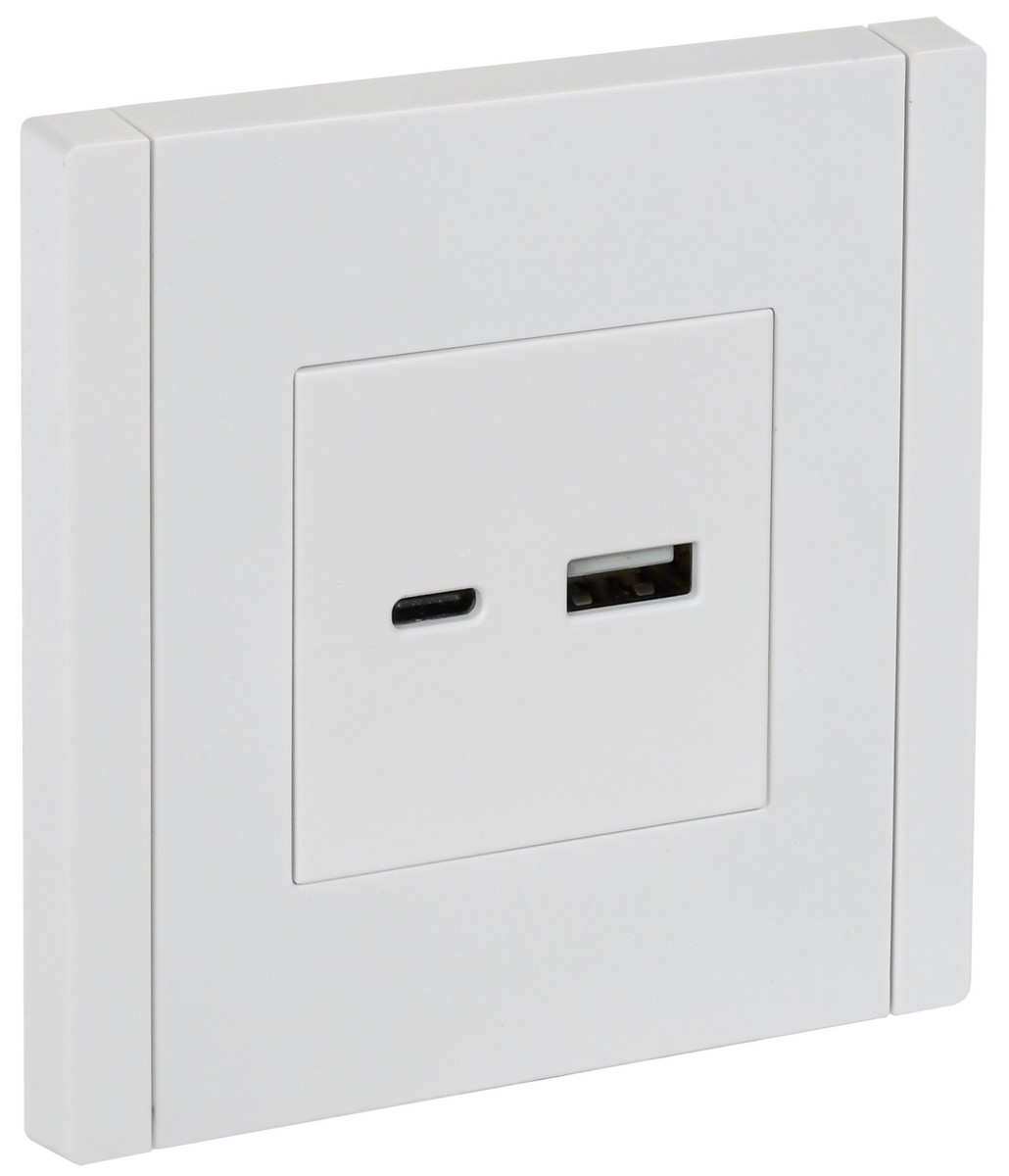 IEK FORTE&PIANO Белый Розетка IEK FORTE&PIANO Белый USB A+C 18Вт FP251