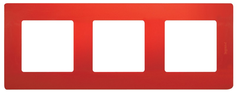 Рамка Legrand Etika красный 3-ая 672533