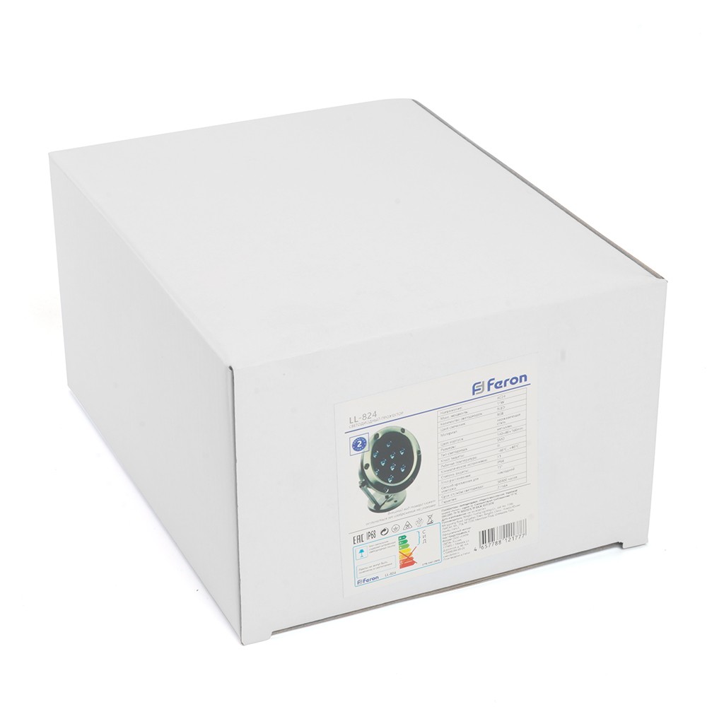 Светодиодные ландшафтные светильники Светодиодный прожектор подводный Feron LL-824 9W AC24V 2700K металлик IP68 48457 