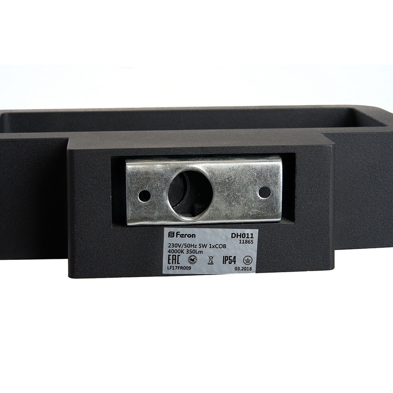 Светильник уличный светодиодный Feron DH011 5W 350Lm 4000K черный 11865