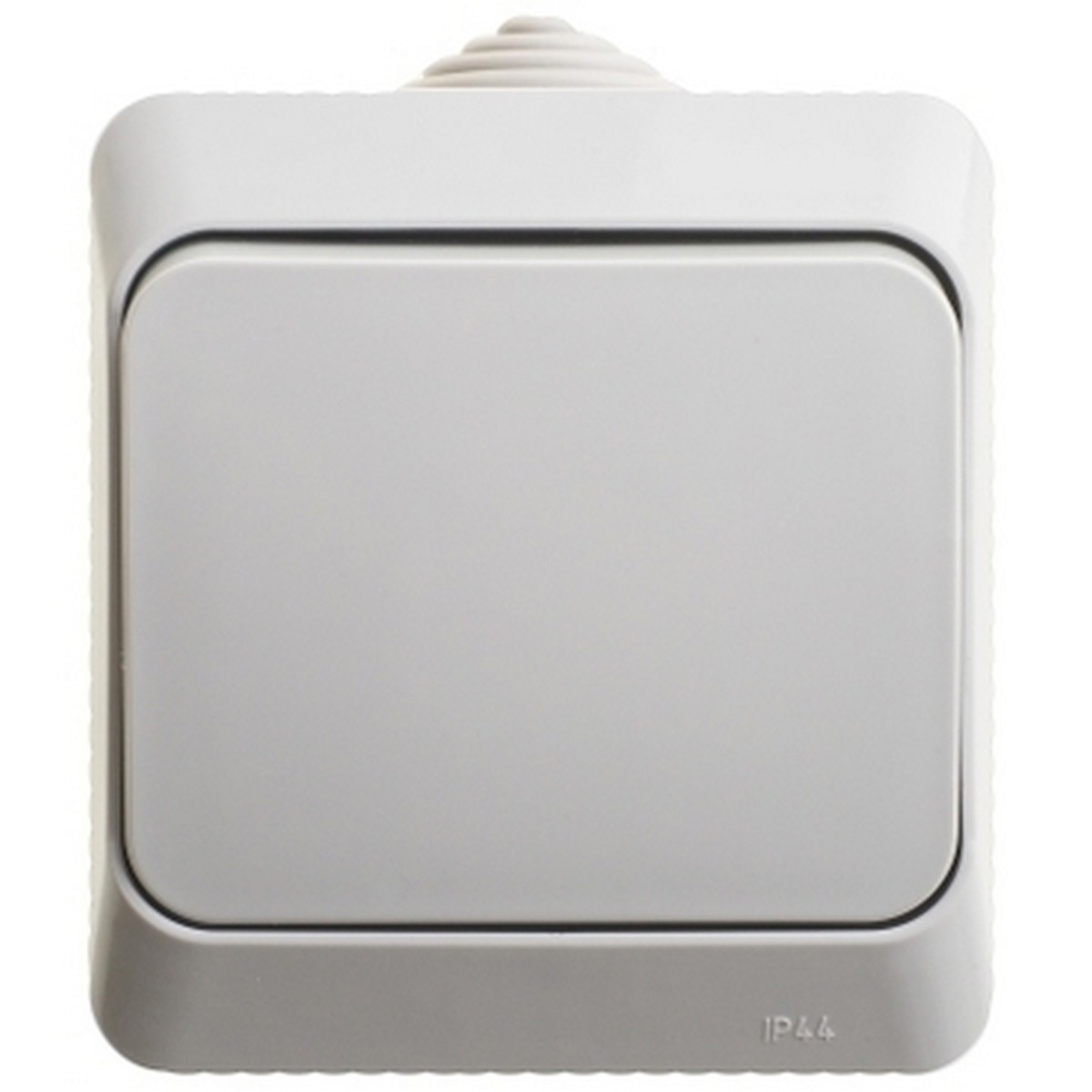 Кнопка нажимная Systeme Electric Этюд наружный Серая IP44 KA10-041C