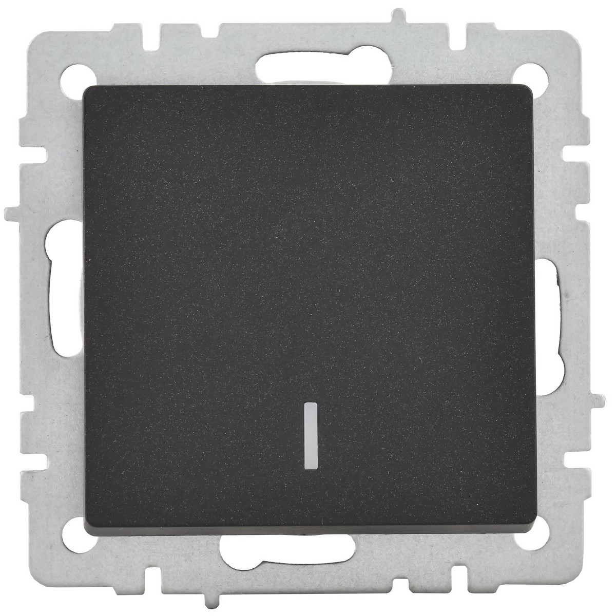 Выключатель IEK BRITE 1-клавишный с индикацией 10А ВС10-1-1-БрЧ черный BR-V10-1-10-K02