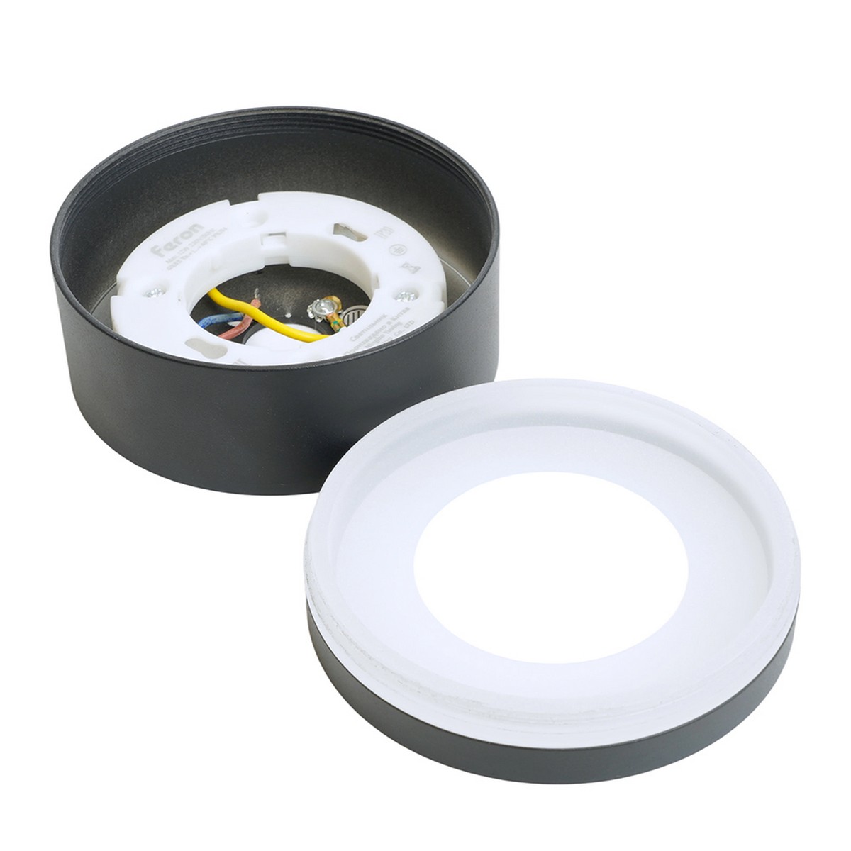 Накладные светодиодные светильники Светильник потолочный Feron HL457 12W GX53 черный 51347 