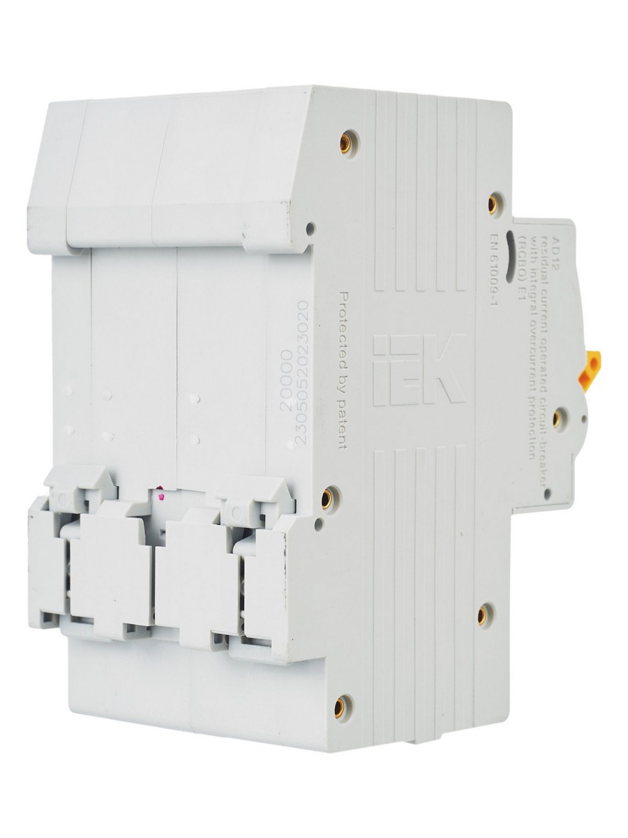 IEK Дифференциальный автоматический выключатель IEK KARAT АД12 2Р 20А 30мА MAD10-2-020-C-030 