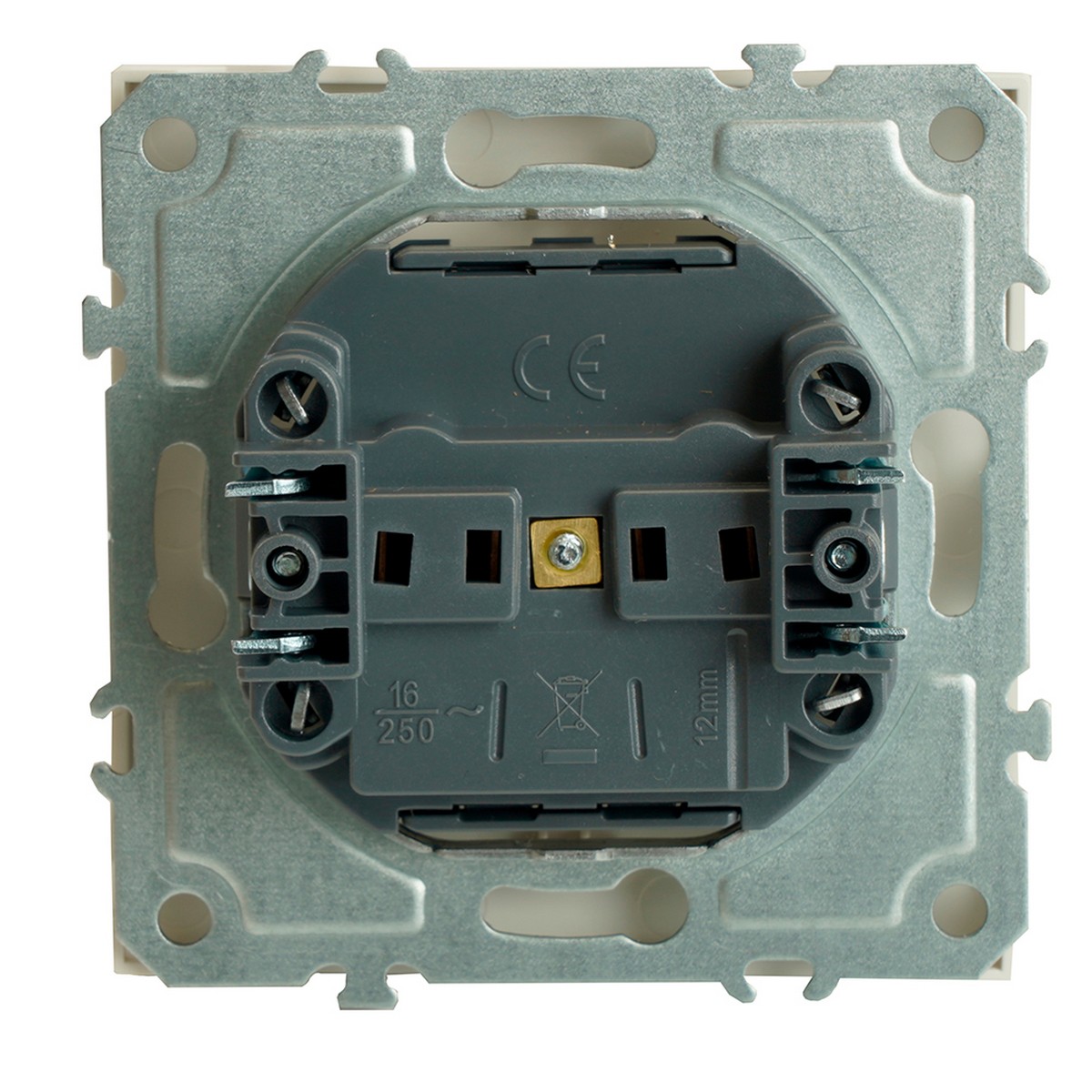 Розетка 1-ая с защитной шторкой б/з STEKKER Эмили RST16-5109-01 белый фарфор soft touch 49876