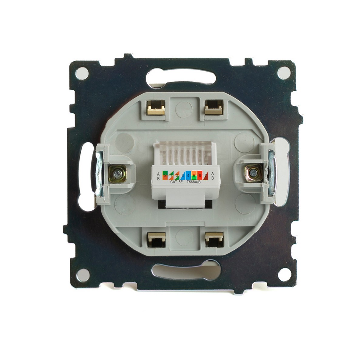 Розетка компьютерная 1-местная RJ-45 STEKKER GLS00-7107-08 Катрин золото 49227