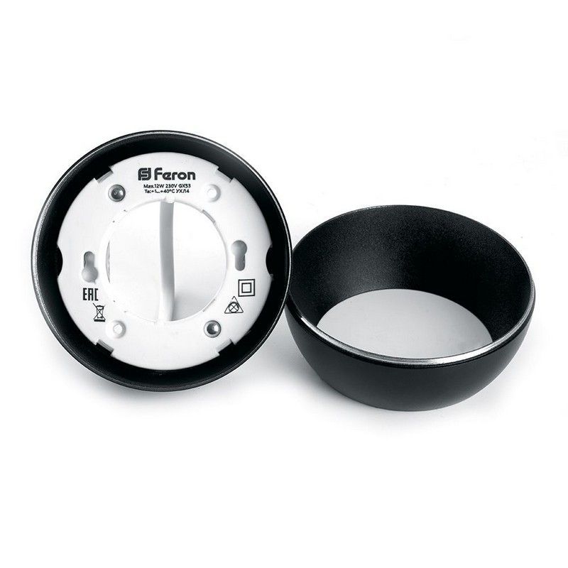 Светильники споты светодиодные Светильник спот потолочный Feron HL355 12W GX53 черный 41508 