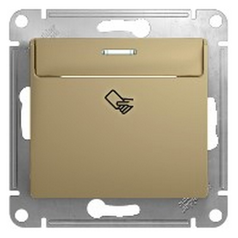 Выключатель Systeme Electric Glossa Титан карточный, сх.6 GSL000469
