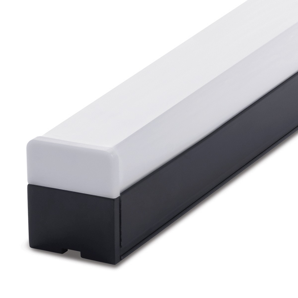 Линейные светодиодные светильники Светильник светодиодный линейный Feron AL4020 IP20 24W 6500K матовый черный 1180*50*55мм серия MattLine 51429 