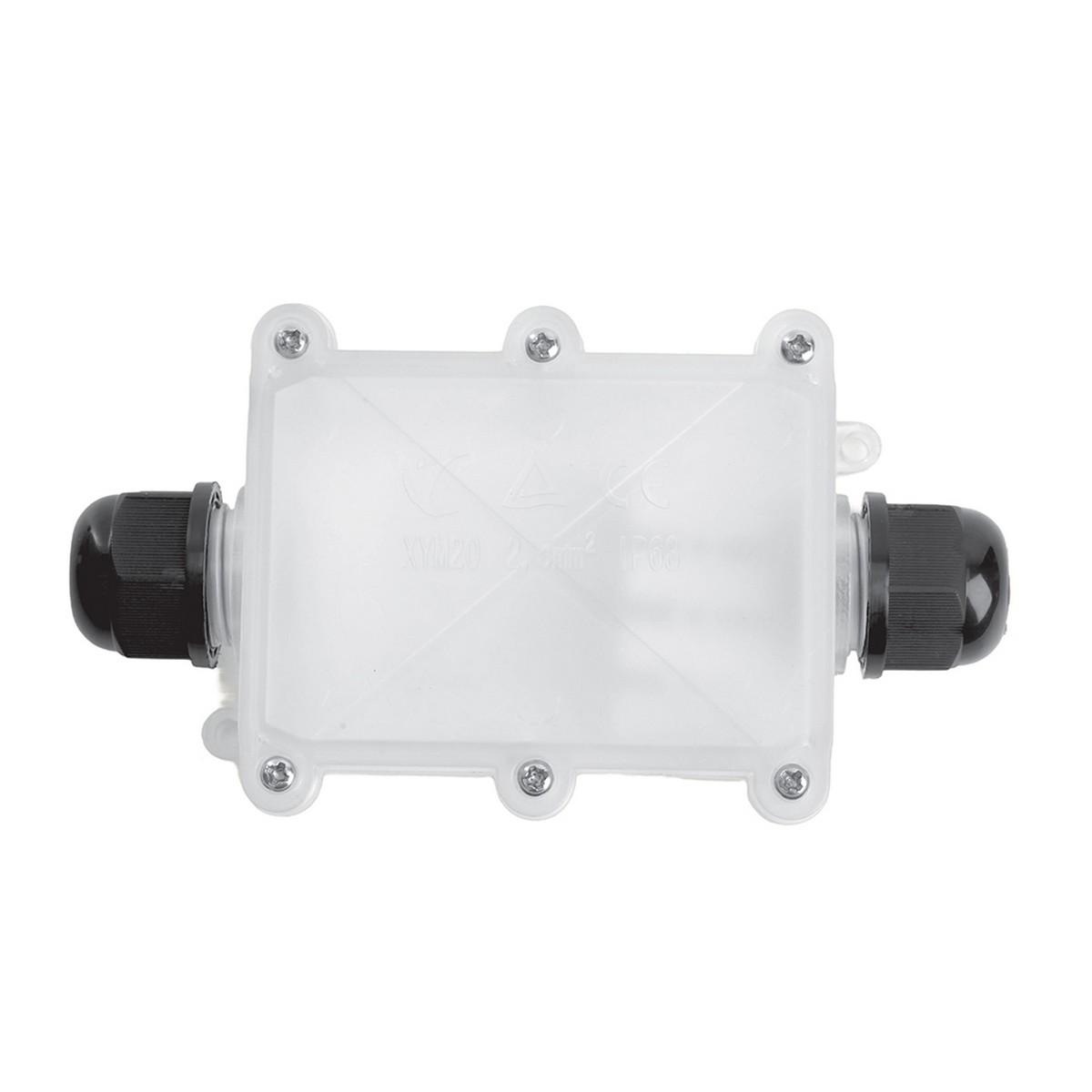 Коробка распределительная STEKKER LD537 водонепроницаемая на 2 выхода 450V 130x70x40 прозрачный 50129