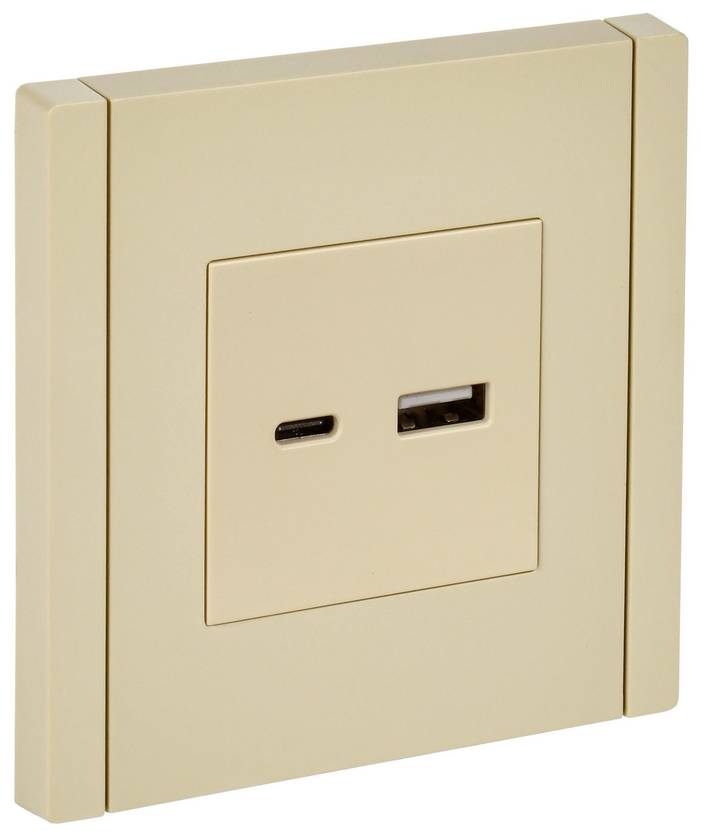 IEK FORTE&PIANO Ваниль Розетка IEK FORTE&PIANO Ваниль USB A+C 18Вт FP451