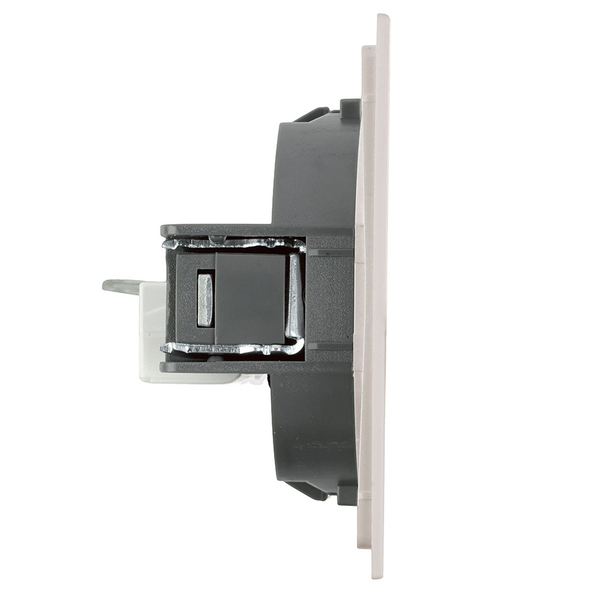 Розетка компьютерная 1-местная RJ-45 STEKKER Мия RST00-3117-08 пудровый жемчуг 50480