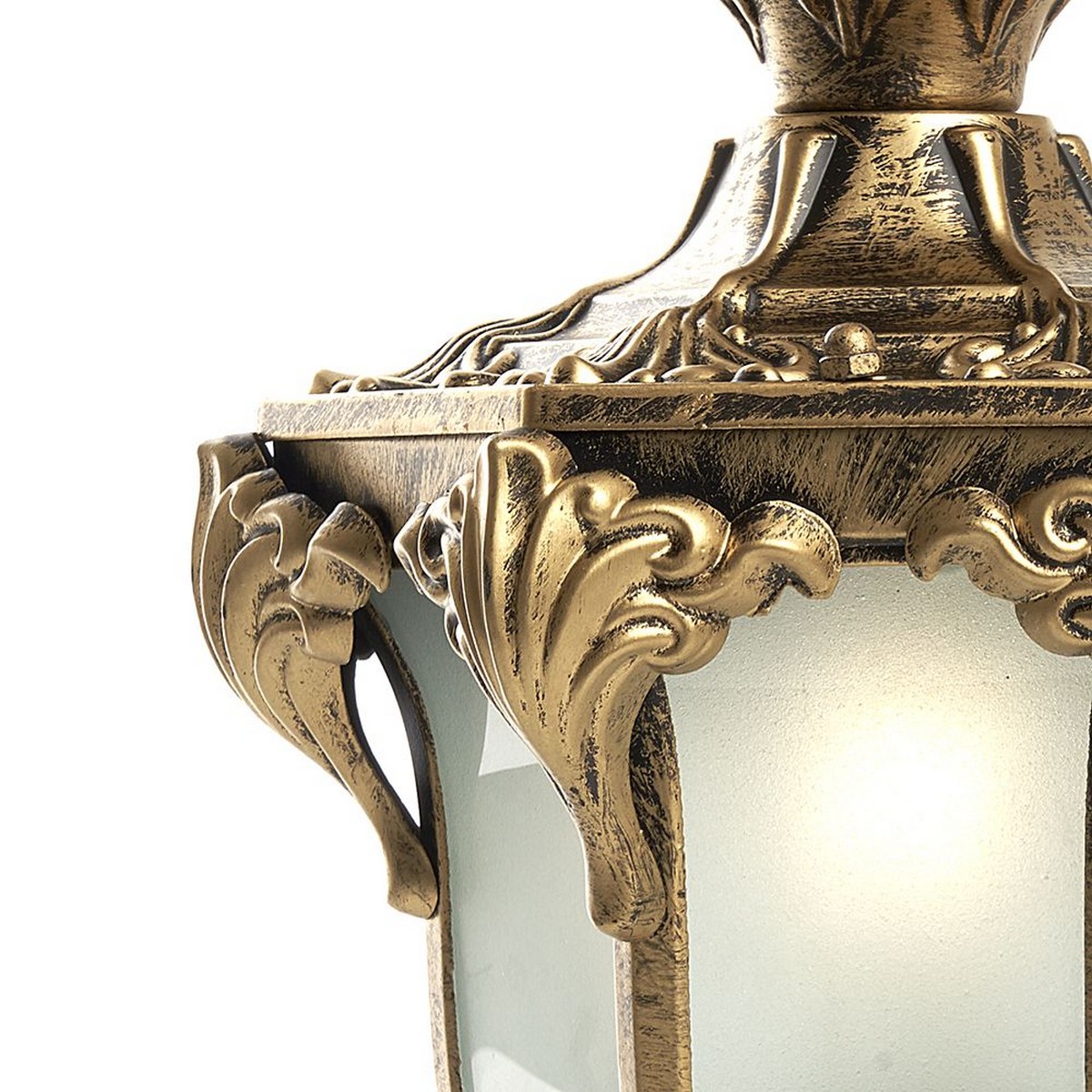 Уличные светильники на столб Уличный светильник Feron PL4045 шестигранный на столб 60W 230V E27, черное золото 11425 