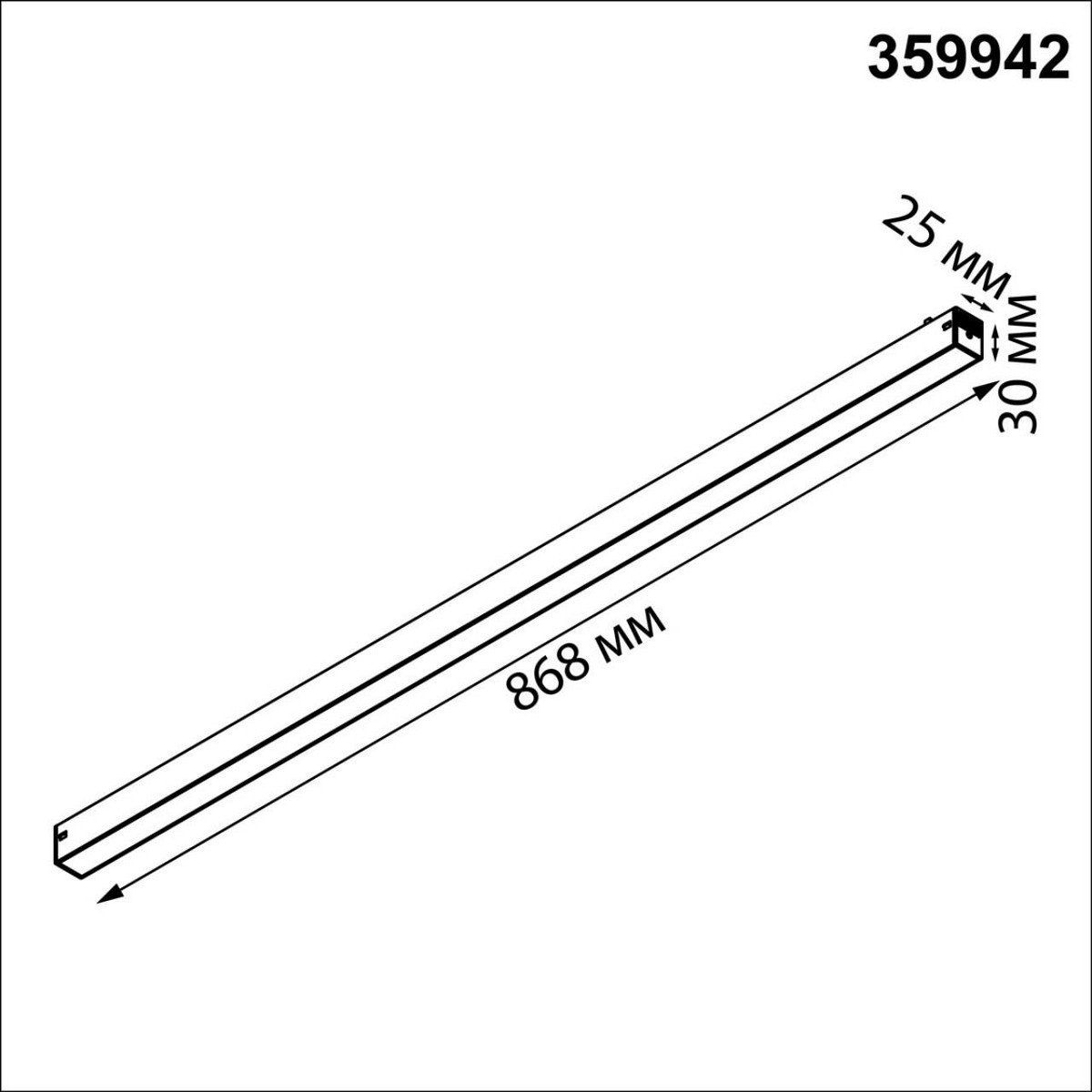 Трековые светодиодные светильники Трековый токопроводящий светильник с переключателем цветовой темперетуры NOVOTECH 359942 VECTOR 