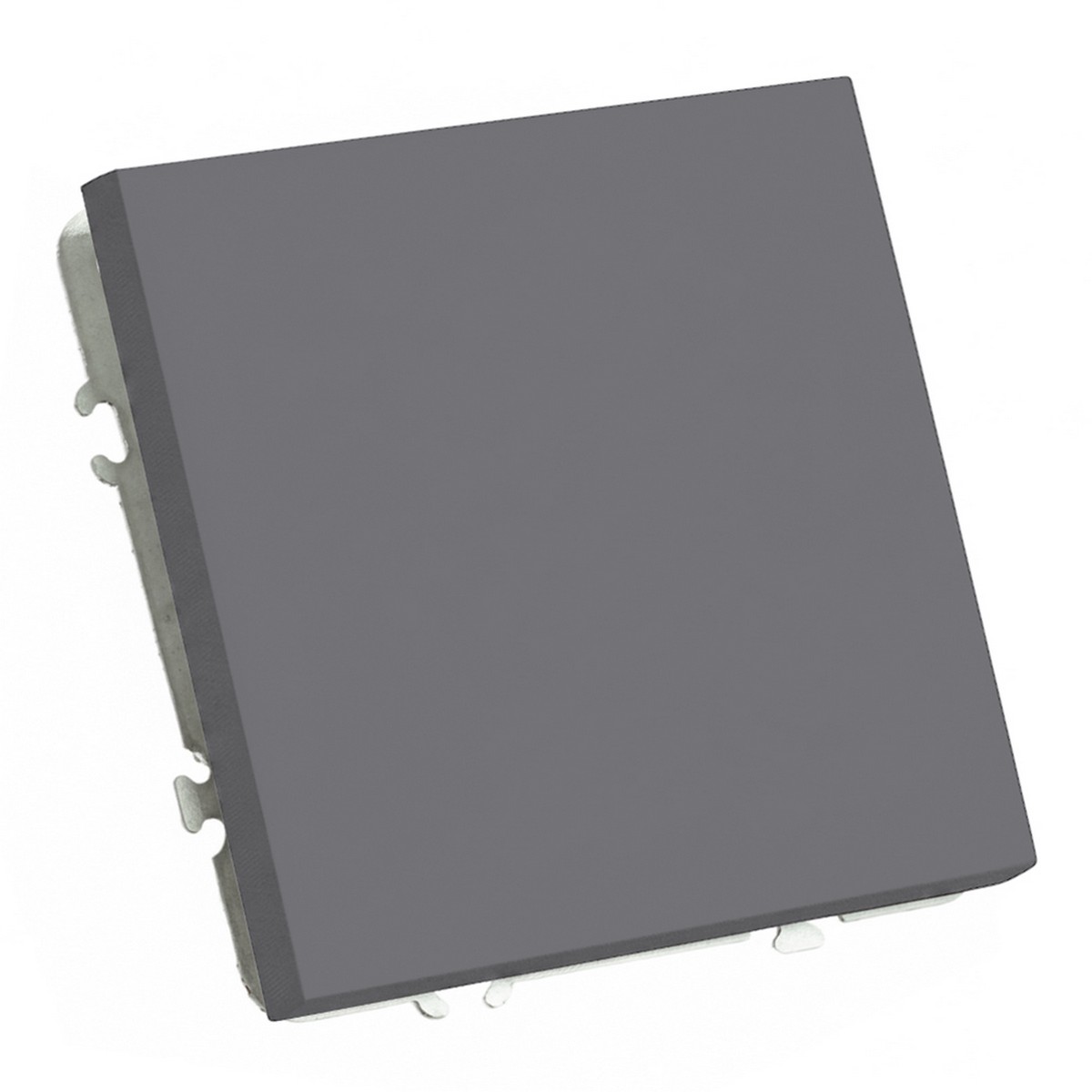 Эмили - Розетки и выключатели Stekker Выключатель 1-клавишный STEKKER Эмили RSW10-5103-10ZK платиново-серый soft touch 50238