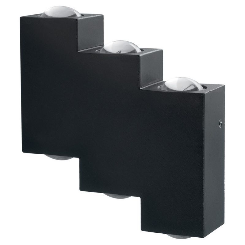 Уличные настенные светильники Светильник уличный светодиодный Feron DH110 6*1W 600Lm 4000K черный 11704 