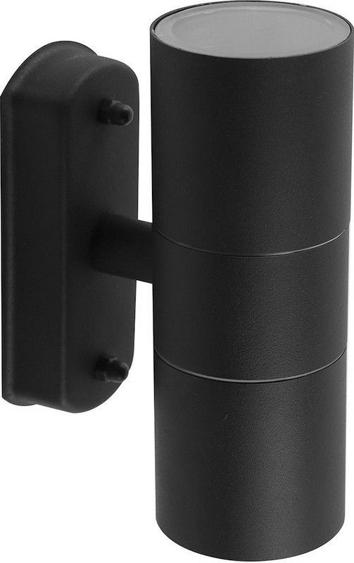 Уличные настенные светильники Светильник садово-парковый Feron DH0704 на стену 2*GU10 230V черный 11881 